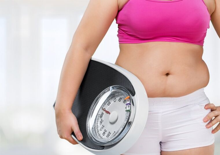 Übergewicht mit Abnehmmethoden