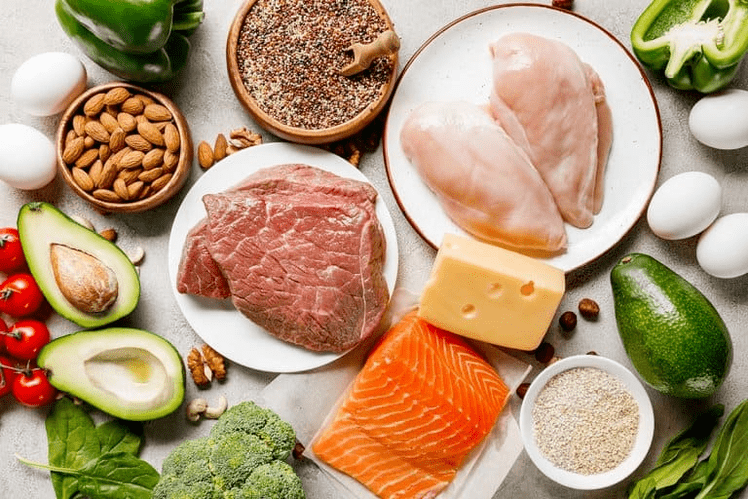 Lebensmittel, die Sie während der Keto-Diät essen können.